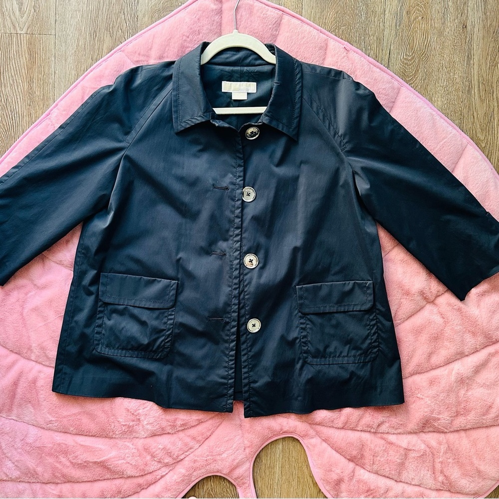 Michael Kor’s Windbreaker Women's Black Jacket with Buttons Size 10